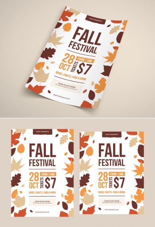 Fall Festival Flyer Layout - 296814189