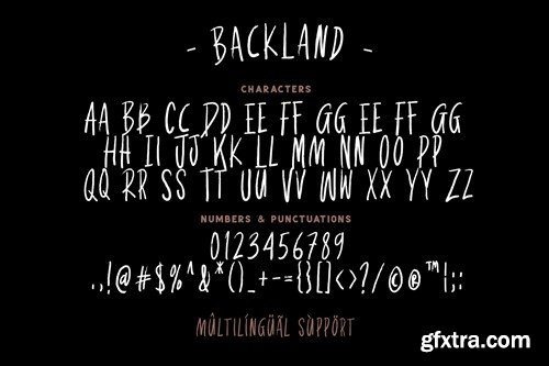 Backland - Display Brush Font NYSDH35