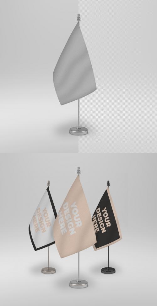 Desk Flag Mockup - 296821691