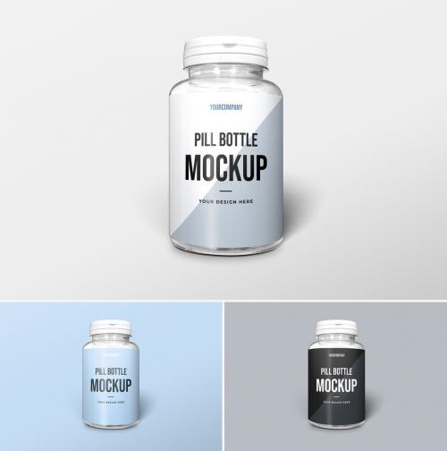 Pill Bottle Packaging Mockup - 296821814