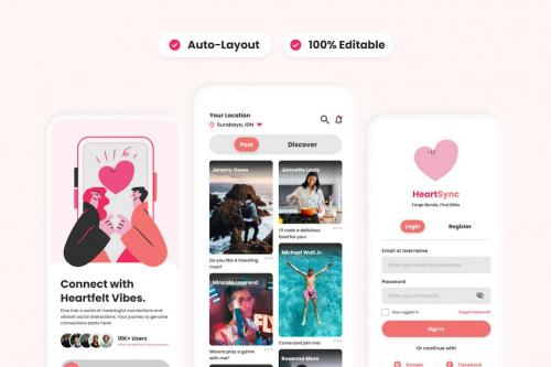 HeartSync - Social and Dating Mobile App