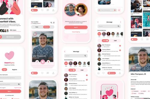 HeartSync - Social and Dating Mobile App