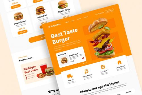 BurgerBlitz - Burger Shop Landing Page