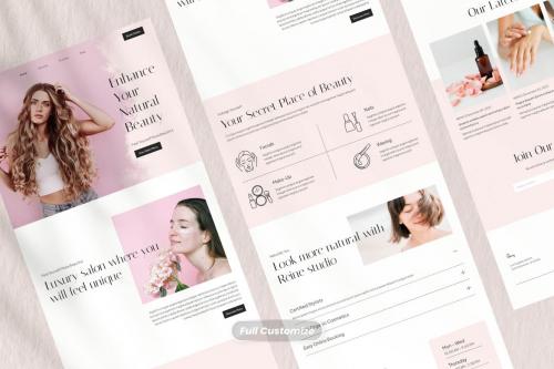 Beauty Salon Landing Page - Peony