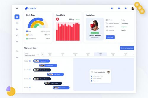 Lovefit - Healthcare Dashboard UI KIT