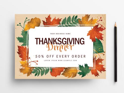 Thanksgiving Festival Flyer Layout - 297362170