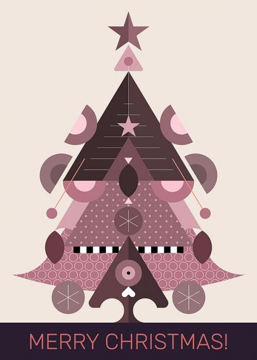 Christmas Tree vector design (three options)