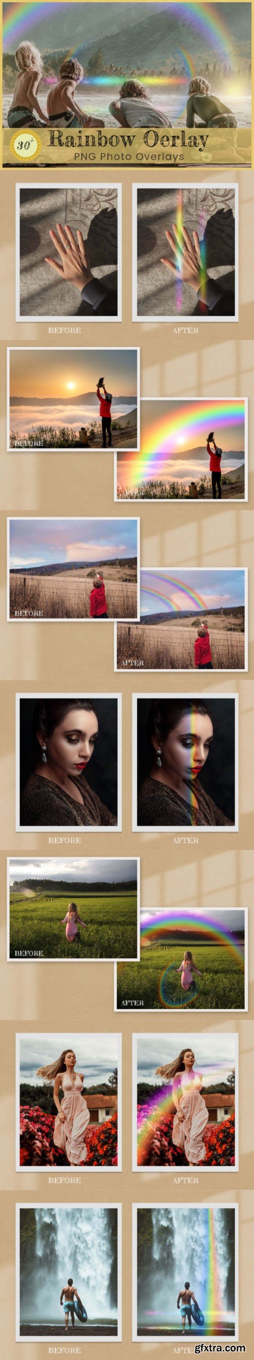 Realistic Rainbow Photoshop Overlay