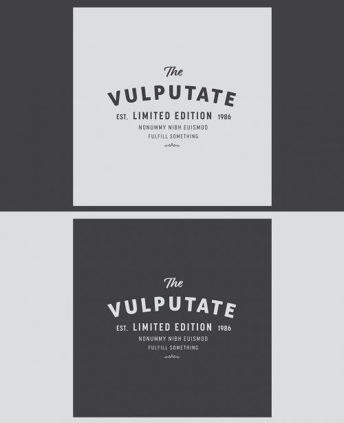 Typography Logo Layout - 297396789