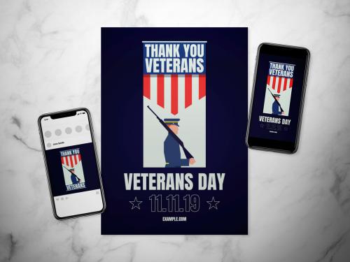 Veteran's Day Event Flyer - 297609955