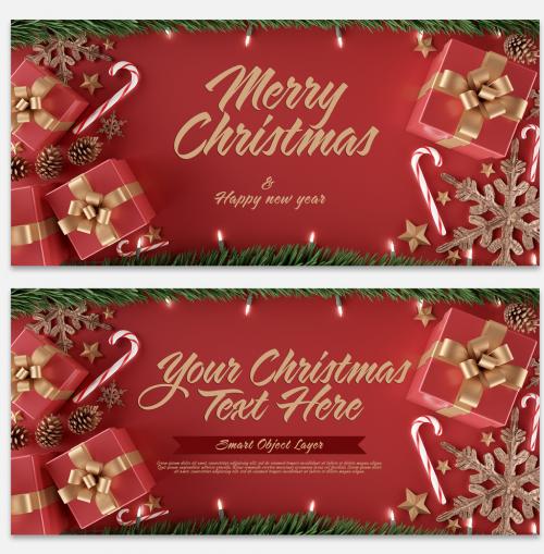 Christmas Themed Text Mockup - 297610685