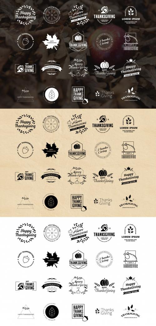 Thanksgiving Logo Pack - 297623307