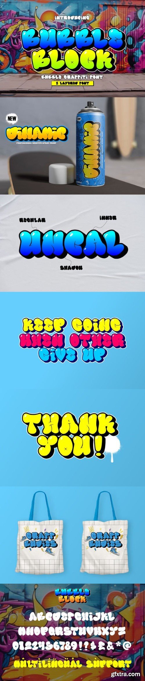 Bubble Block Font