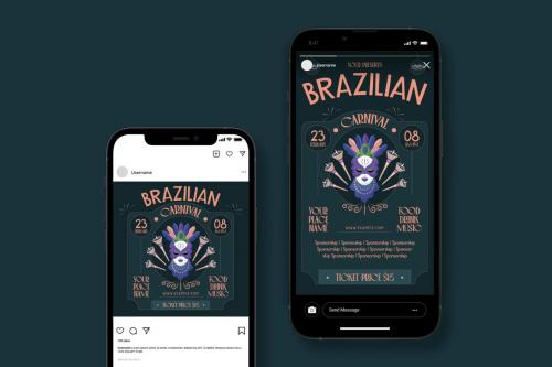 Brazillian Carnival Flyer Template