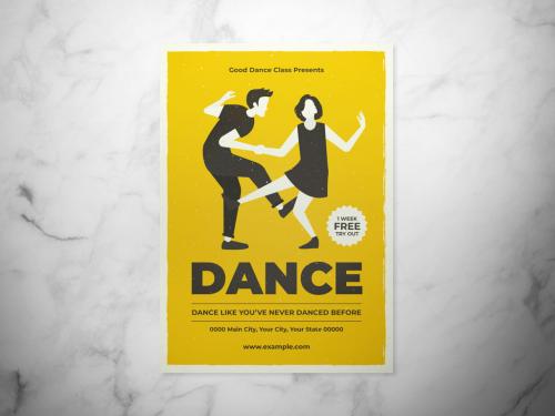 Dance Class Flyer Layout - 298931180