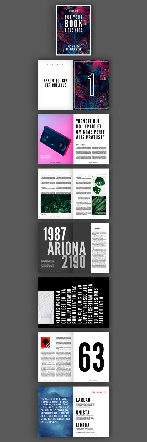 Book Layout with Bold Typographic Accents - 299125603