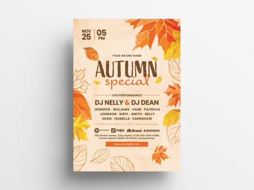 Autumn Event Flyer Layout - 299565709