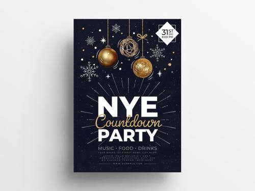 New Year's Eve Party Flyer Layout  - 299565936