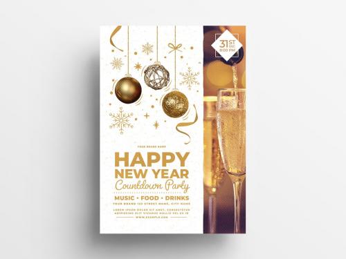 New Year's Eve Party Flyer Layout - 299565940