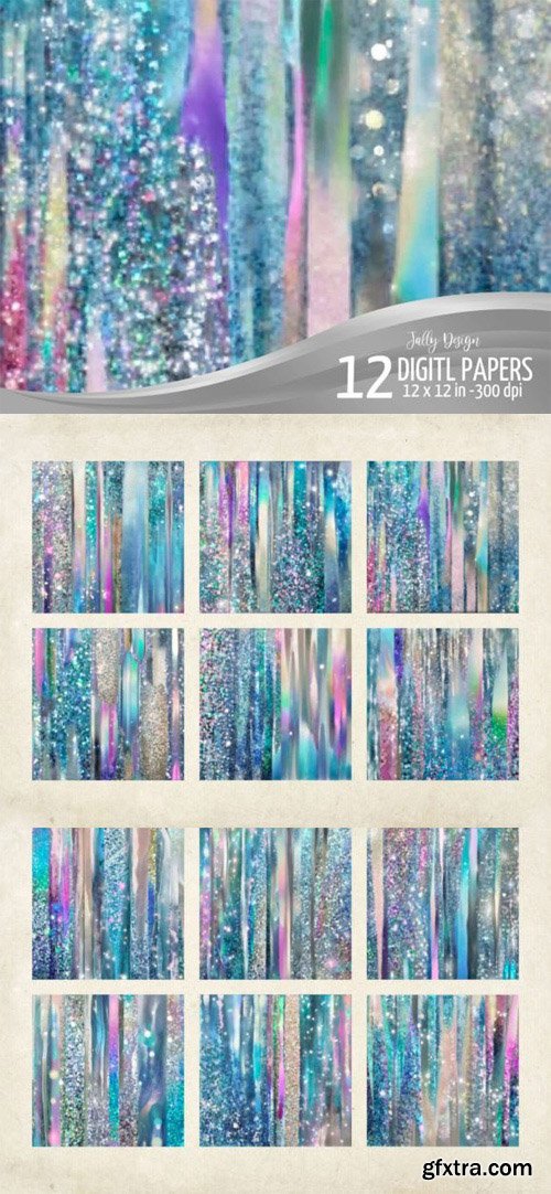 Glittery Abstract Textures Pack