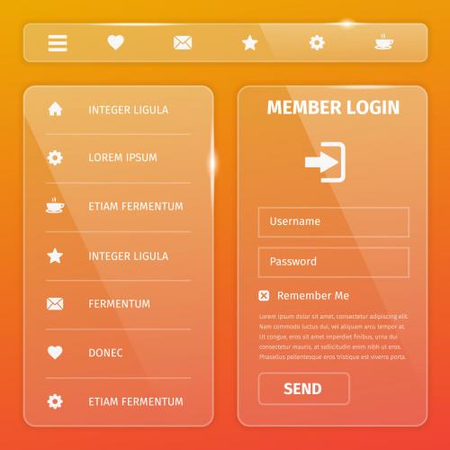 Mobile Login UI Layout - 299800280