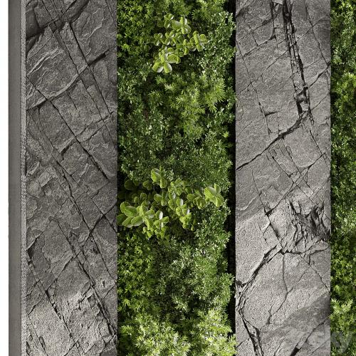 Vertical Wall Garden With Rock frame - 27