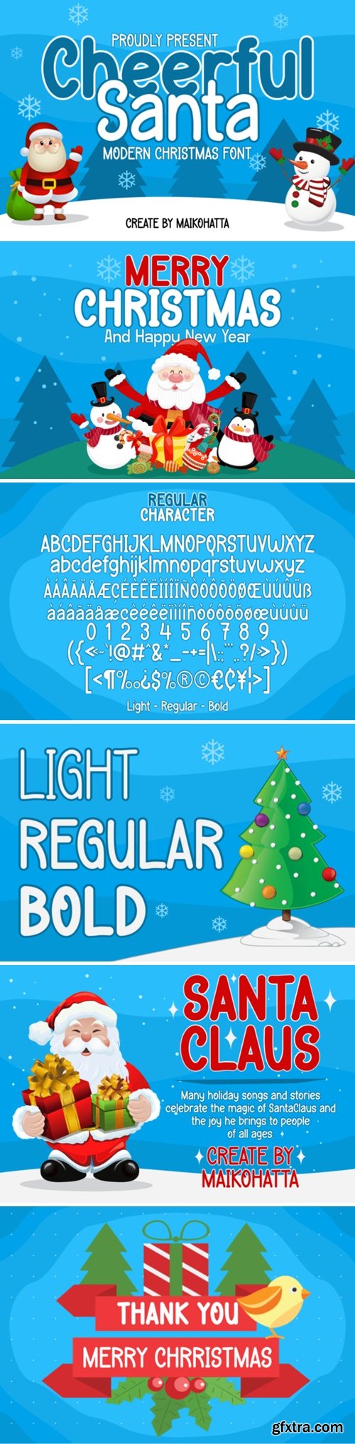 Cheerful Santa Font