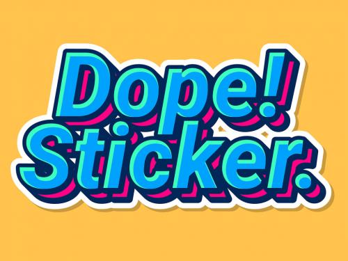 Custom Dope Sticker Text Effect - 300720612