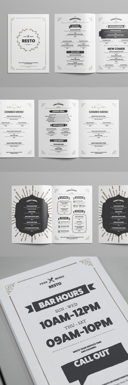 Restaurant Menu Layout - 300957643