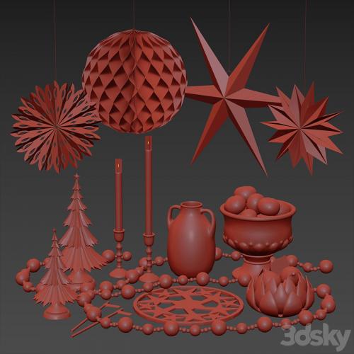 Christmas decorative set