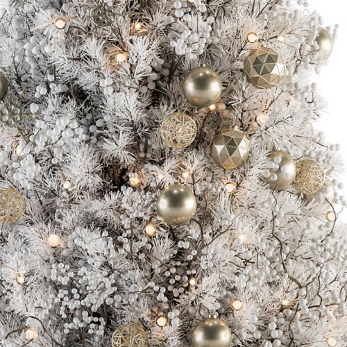 Christmas Decoration 14 - Christmas White and Gold Tree with Gift