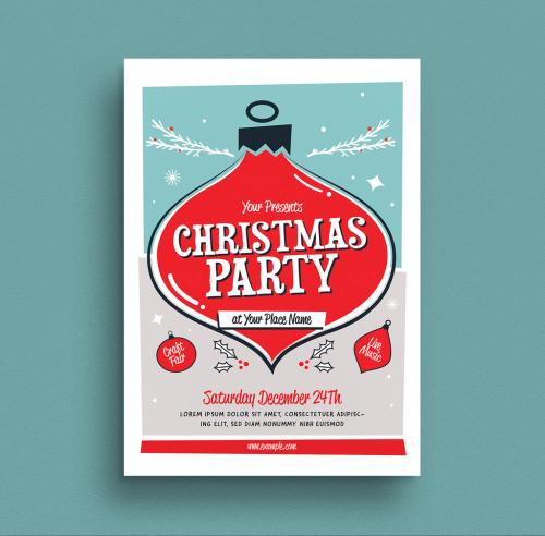 Christmas Party Event Flyer Layout - 300963414