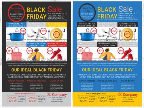 Black Friday Sale Flyer Layout - 300982870