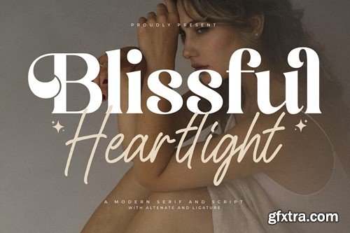 Blissful Heartlight Font Duo KBC83QQ