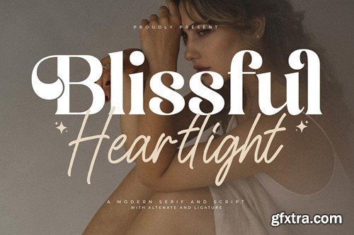 Blissful Heartlight Font Duo KBC83QQ