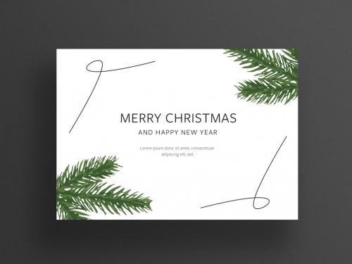 Minimalist Christmas Card Layout - 301226522