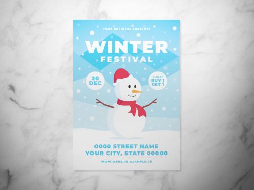 Winter Festival Flyer Layout - 301422137