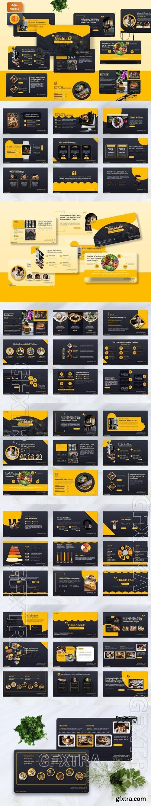 Vachiata - Restaurant Powerpoint Templates J3VT82K