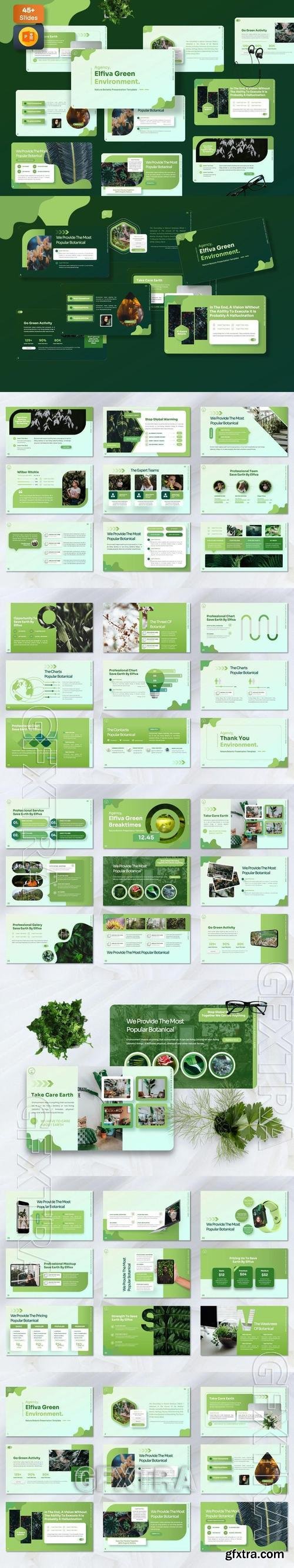 Elfiva - Botanic Powerpoint Template PK6EK63