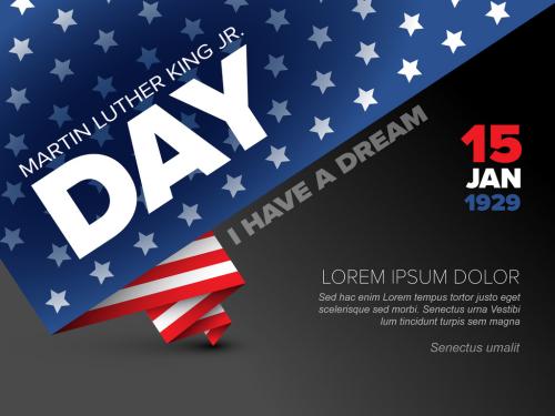 Martin Luther King Jr. Day Poster Layout - 301445364