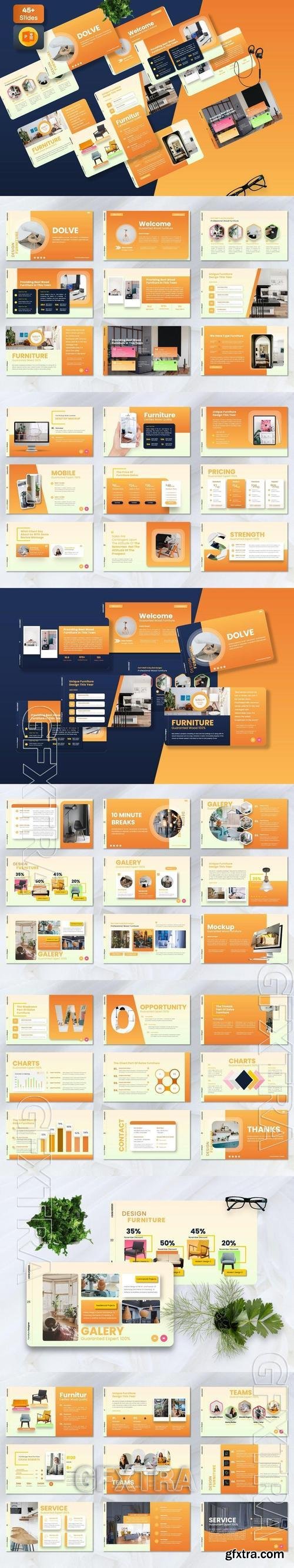 Dolve - Furniture Powerpoint Templates 7476CHU