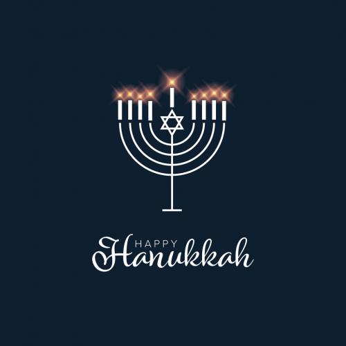 Happy Hanukkah Card Layout - 301445390