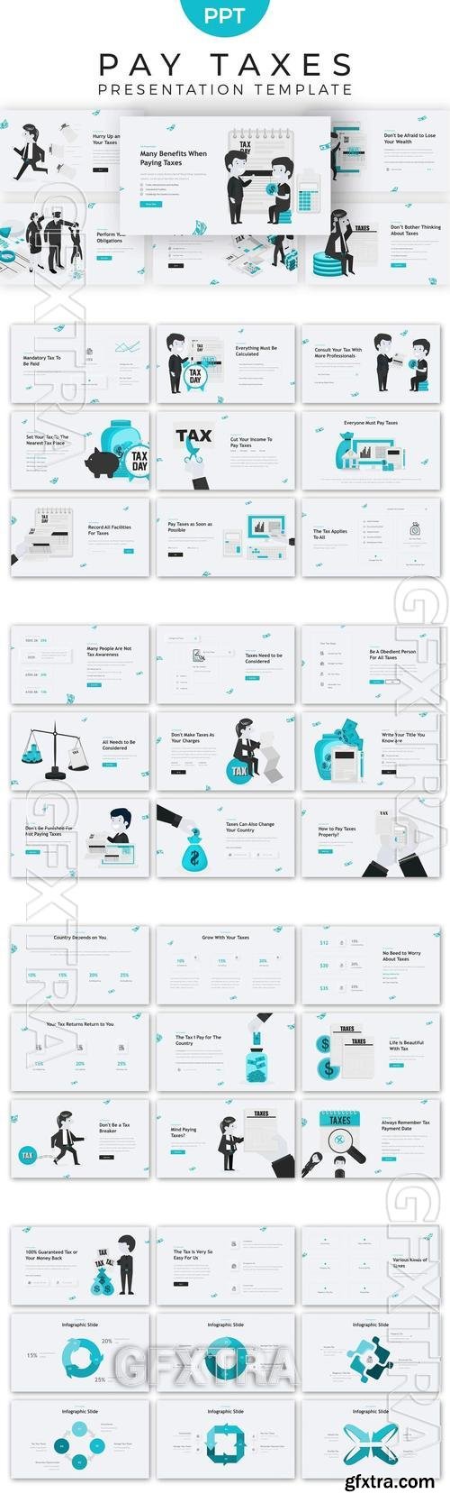 Illustrative Tax PowerPoint Template SP7P9PY