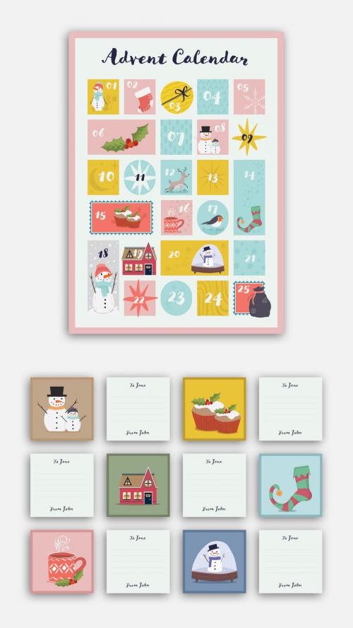 Advent Calendar Layout Kit - 301458043