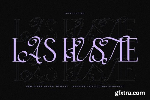 Las Hustle Experimental Display Font ZKVRY43