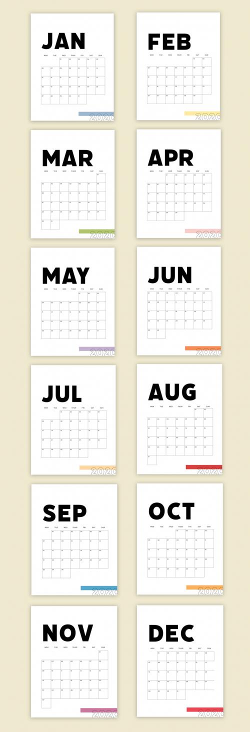 Minimal Calendar Layout Set - 302067540