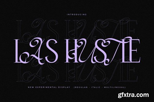 Las Hustle Experimental Display Font ZKVRY43