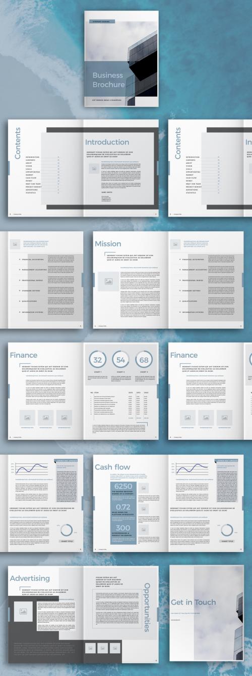 Blue Business Brochure Layout - 302510948