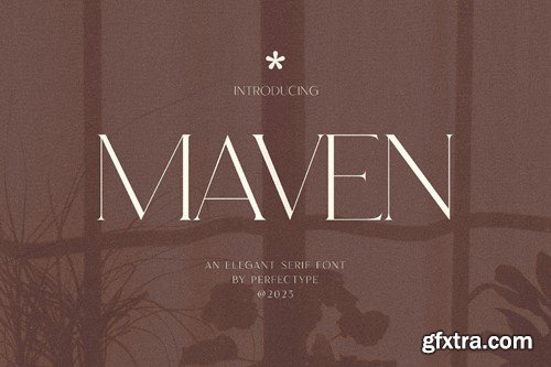 Maven Elegant Serif Font Typeface 2UZ2EF5