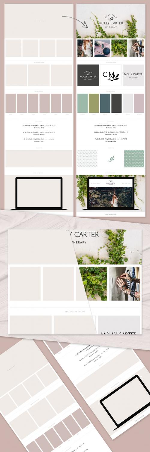 Clean Brand Board Layout - 302986320